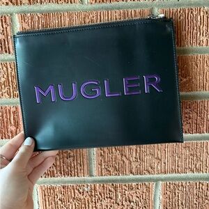 Mugler Black & purple perfume pouch